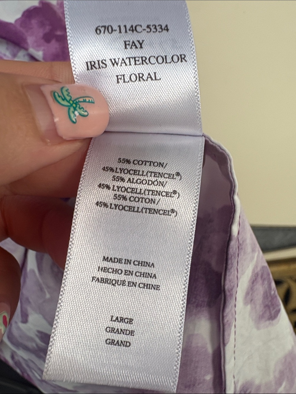 Rails Purple Watercolor Floral Blouse - Picture 11 of 12